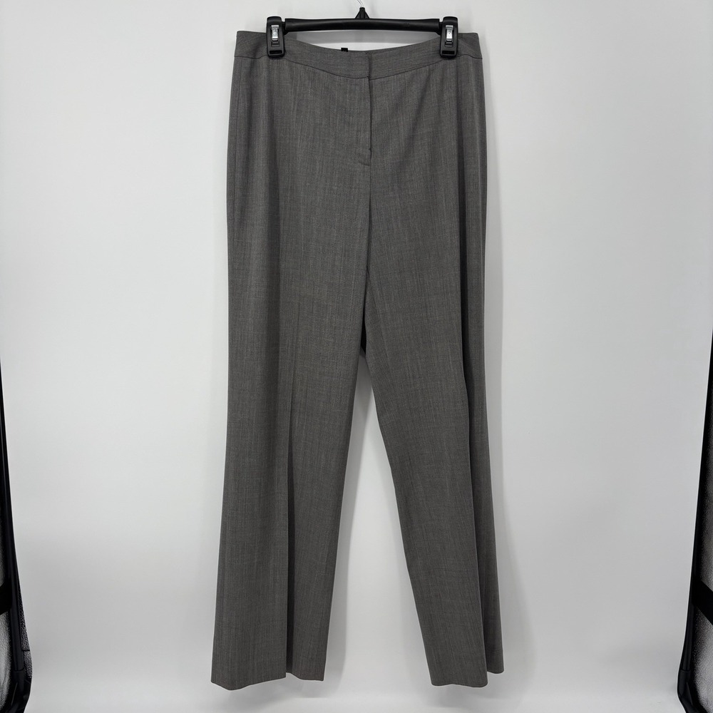 Lafayette‎ 148 Womens Dress Pants Size 8 Gray 95% Wool 32" Inseam Career Work